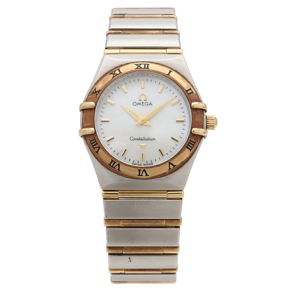 OMEGA Constellation '95 Full Bar White Mother-of-Pearl Dial Stainless Steel Y...